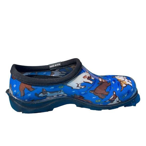 Sloggers Women’s Slip-On Garden Rain Shoes with Baby Goat Print Size 6 EUC - Picture 3 of 14